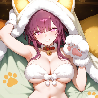 Kafka Catgirl Dakimakura Pillowcase – Premium 2-Way Tricot Material