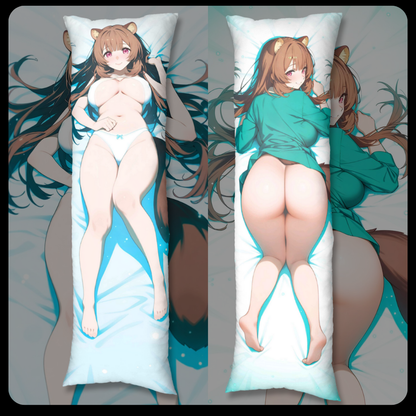 Raphtalia Dakimakura Pillowcase – Premium 2-Way Tricot Material